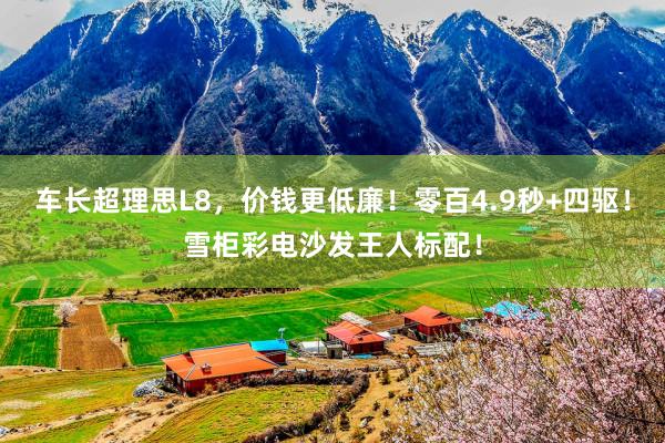 车长超理思L8，价钱更低廉！零百4.9秒+四驱！雪柜彩电沙发王人标配！