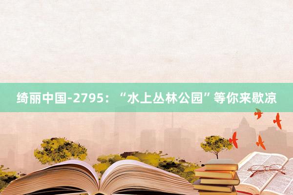 绮丽中国-2795：“水上丛林公园”等你来歇凉